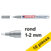 Offre : 10x Edding 751 marqueur peinture à encre laquée (1 - 2 mm ogive) - argent