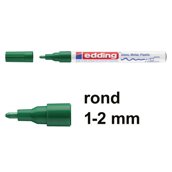 Offre : 10x Edding 751 marqueur peinture à encre laquée (1 - 2 mm ogive) - vert 240529 - 1