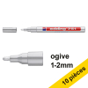 Offre : 10x Edding 751 marqueur peinture (1 - 2 mm ogive) - argent 239469 - 1