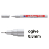 Offre : 10x Edding 780 marqueur peinture à encre brillante (0,8 mm ogive) - argent 239477 - 1