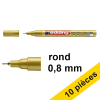 Offre : 10x Edding 780 marqueur peinture à encre brillante (0,8 mm ogive) - or 200991 - 1