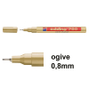 Offre : 10x Edding 780 marqueur peinture à encre brillante (0,8 mm ogive) - or 239476 - 1