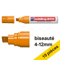 Offre : 10x Edding 800 marqueur permanent (4 - 12 mm) - orange 239498