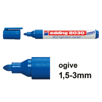 Offre : 10x Edding 8030 marqueur NLS high-tech (1.5 - 3 mm ogive) - bleu 239909