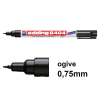 Offre : 10x Edding 8404 marqueur spécial aérospatiale (0,75 mm ogive) - noir 239920 - 1