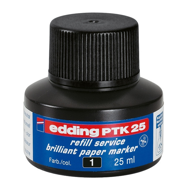 Edding PTK 25 recharge d'encre - noir 239221 - 1