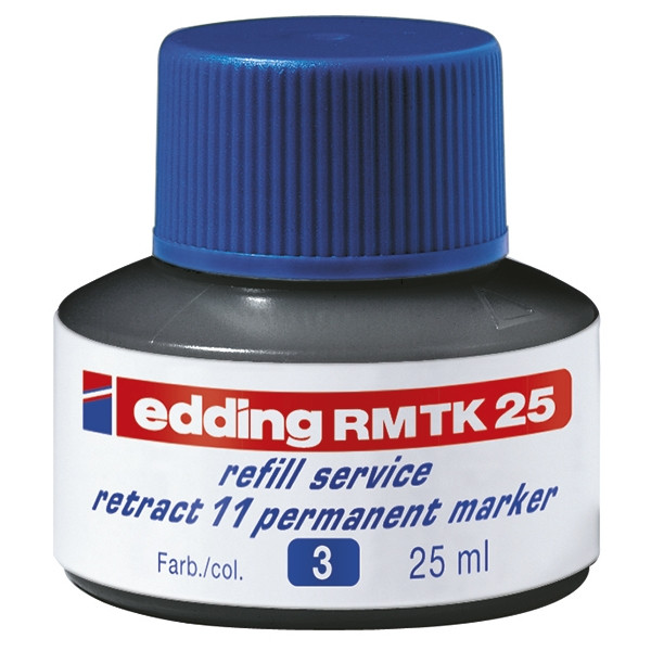 Edding RMTK 25 recharge d'encre (25 ml) - bleu 200928 - 1