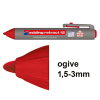 Edding Retract 12 marqueur pour tableaux blancs (1,5 - 3 mm ogive) - rouge 200850 - 1