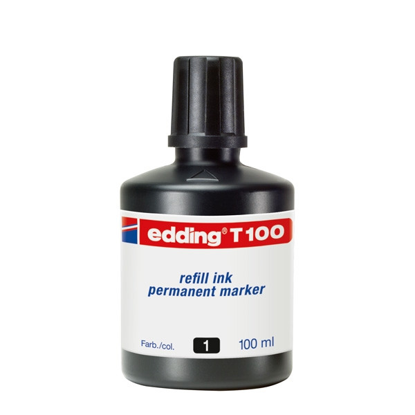 Edding T100 recharge d'encre (100 ml) - noir 200552 - 1