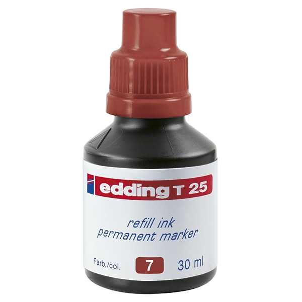 Edding T25 recharge d'encre (30 ml) - marron 200922 - 1