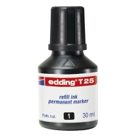 Edding T25 recharge d'encre (30 ml) - noir 200916