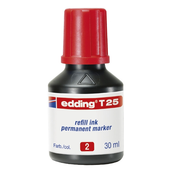 Edding T25 recharge d'encre (30 ml) - rouge 200917 - 1