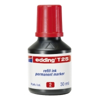 Edding T25 recharge d'encre (30 ml) - rouge 200917
