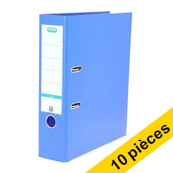 Offre: 10x Elba Smart Pro+ A4 PP classeur 80 mm - bleu clair 237697 - 1