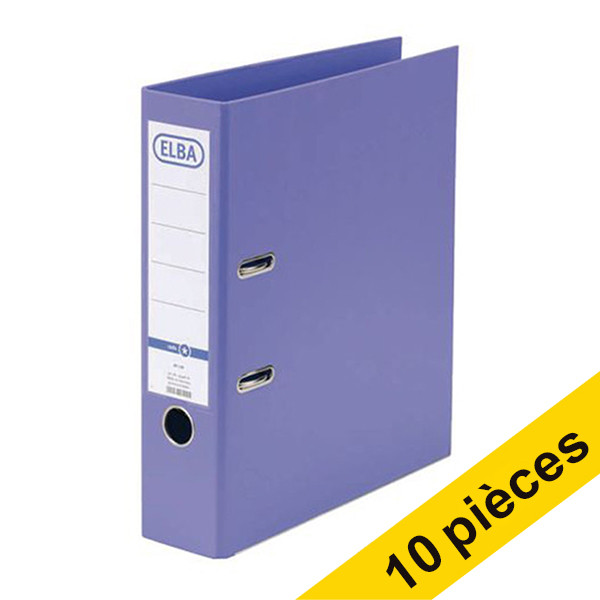 Offre: 10x Elba Smart Pro+ A4 PP classeur 80 mm - violet 237701 - 1