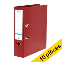 Offre: 10x Elba Smart Pro+ classeur A4 PP 80 mm - rouge foncé 237693