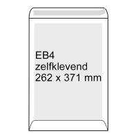 Enveloppe dos carton 262 x 371 mm - EB4 autoadhésive (100 pièces) - blanc 209110