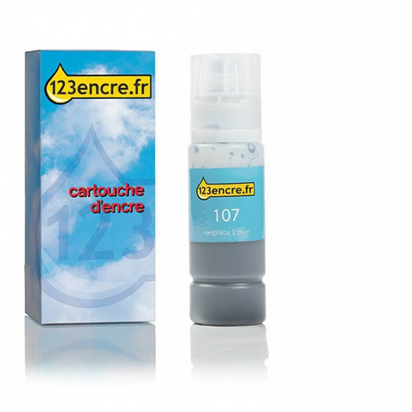 Epson 107 réservoir d'encre (marque 123encre) - cyan clair 083685 - 1