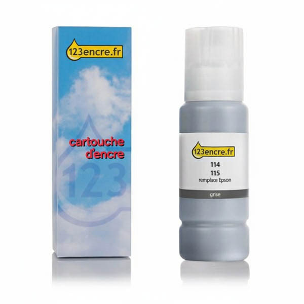 Epson 114 réservoir d'encre (marque 123encre) - gris 083601 - 1