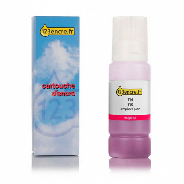 Epson 114 réservoir d'encre (marque 123encre) - magenta 083597 - 1