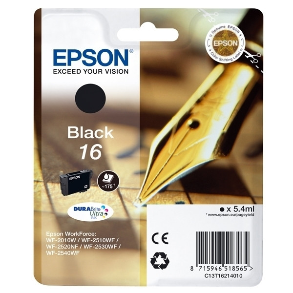Epson 16 (T1621) cartouche d'encre (d'origine) - noir 026520 - 1
