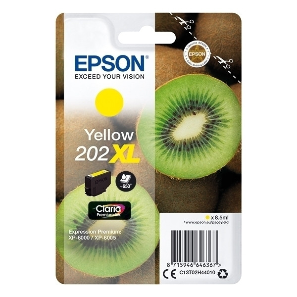 Epson 202XL cartouche d'encre jaune haute capacité (d'origine) 027144 - 1
