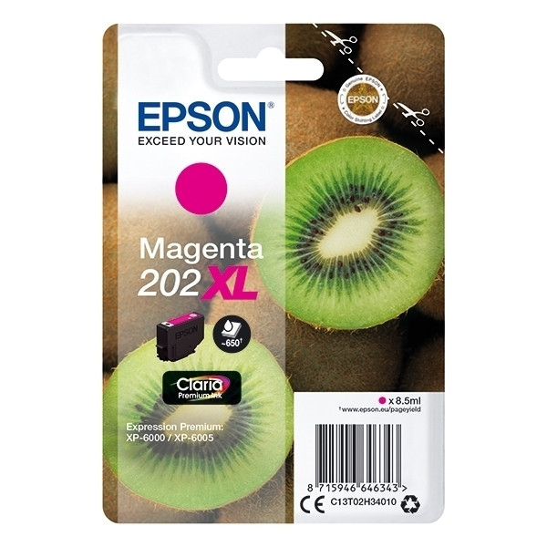 Epson 202XL cartouche d'encre magenta haute capacité (d'origine) 027142 - 1
