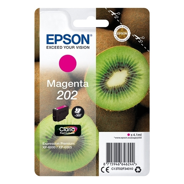 Epson 202 cartouche d'encre magenta (d'origine) 027132 - 1