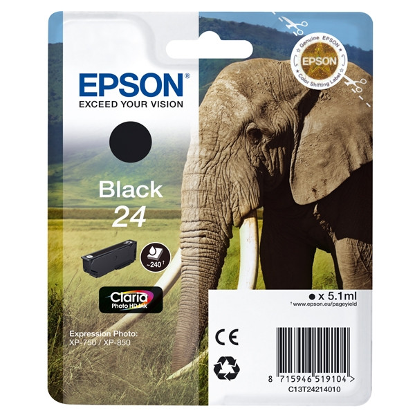 Epson 24 (T2421) cartouche d'encre (d'origine) - noir 026576 - 1