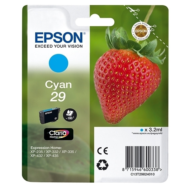 Epson 29 (T2982) cartouche d'encre (d'origine) - cyan 026832 - 1