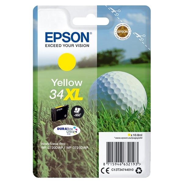 Epson 34XL (T3474) cartouche d'encre haute capacité (d'origine) - jaune 027024 - 1