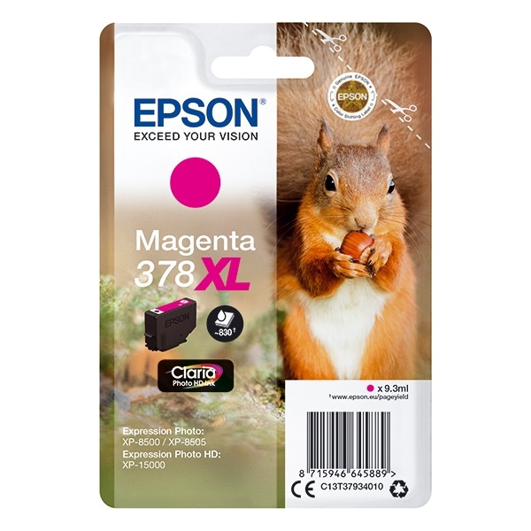 Epson 378XL cartouche d'encre haute capacité (d'origine) - magenta 027114 - 1