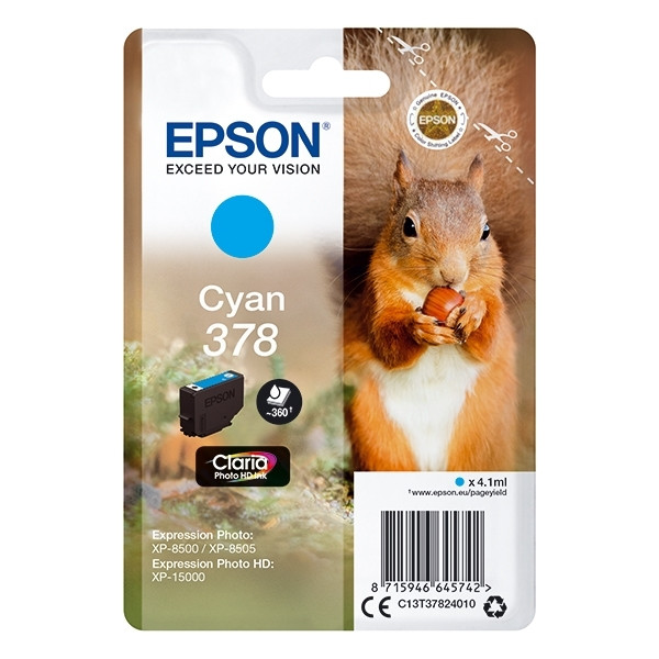 Epson 378 cartouche d'encre (d'origine) - cyan 027100 - 1