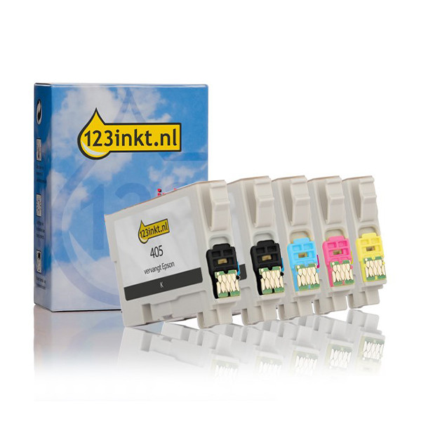 Epson 405XL (T05H6) multipack 2x noir + 3x couleur (marque 123encre) 160801 - 1