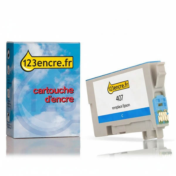 Epson 407 cartouche d'encre (marque 123encre) - cyan 083559 - 1
