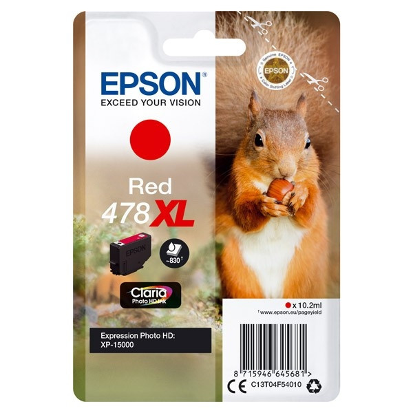 Epson 478XL cartouche d'encre haute capacité (d'origine) - rouge 027194 - 1