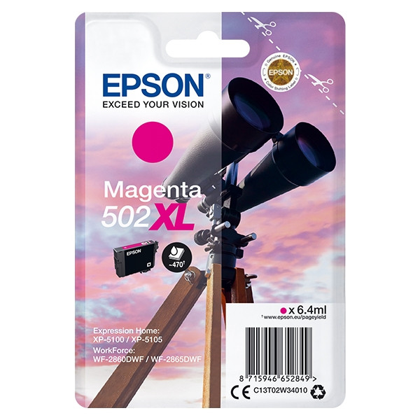 Epson 502XL cartouche d'encre haute capacité (d'origine) - magenta 024112 - 1
