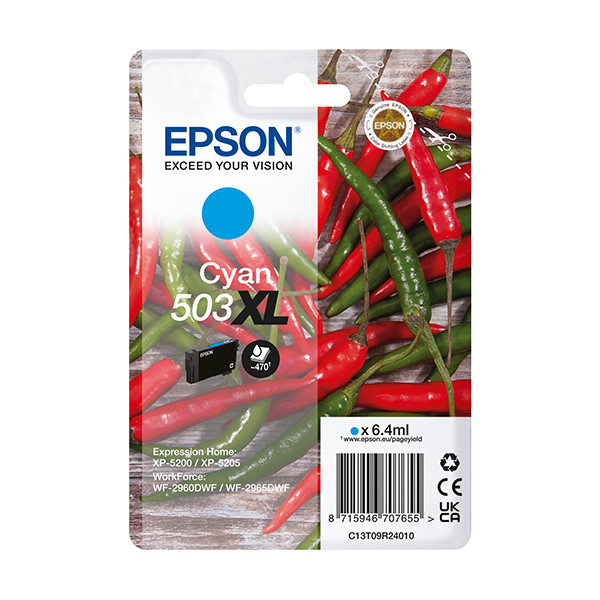 Epson 503XL cartouche d'encre haute capacité (d'origine) - cyan 652052 - 1