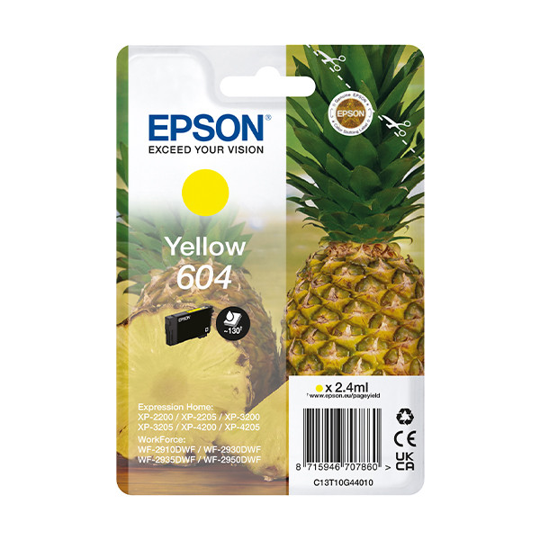 Epson 604 cartouche d'encre (d'origine) - jaune 652066 - 1