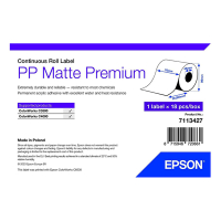 Epson 7113427 rouleau d'étiquettes en continu PP mat premium 76 mm x 29 m (d'origine) 083692