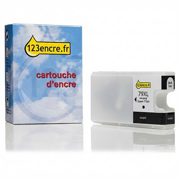 Epson 79XL (T7901) cartouche d'encre noire haute capacité (marque 123encre) 026653 - 1