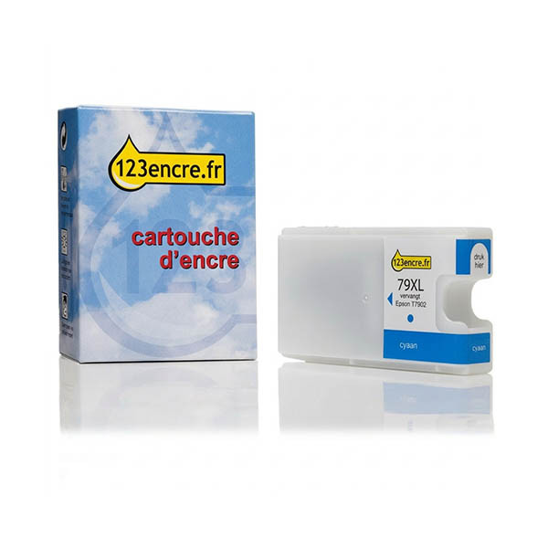 Epson 79XL (T7902) cartouche d'encre cyan haute capacité (marque 123encre) 026655 - 1
