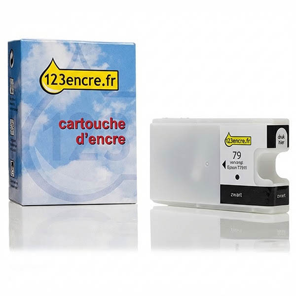 Epson 79 (T7911) cartouche d'encre noire (marque 123encre) 026645 - 1