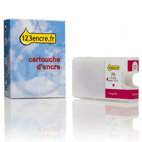 Epson 79 (T7913) cartouche d'encre magenta (marque 123encre) 026649 - 1