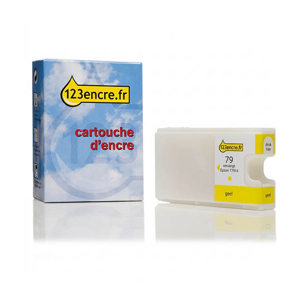 Epson 79 (T7914) cartouche d'encre jaune (marque 123encre) 026651 - 1