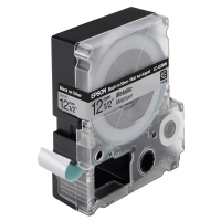 Epson LC-4SBM9 ruban d'étiquettes 12 mm (d'origine) - noir sur argent métallisé 083048