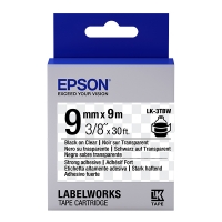 Epson LK-3TBW ruban adhésif 9 mm (d'origine) - noir sur transparent 083176