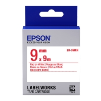 Epson LK-3WRN ruban d'étiquettes standard 9 mm (d'origine) - rouge sur blanc 083180