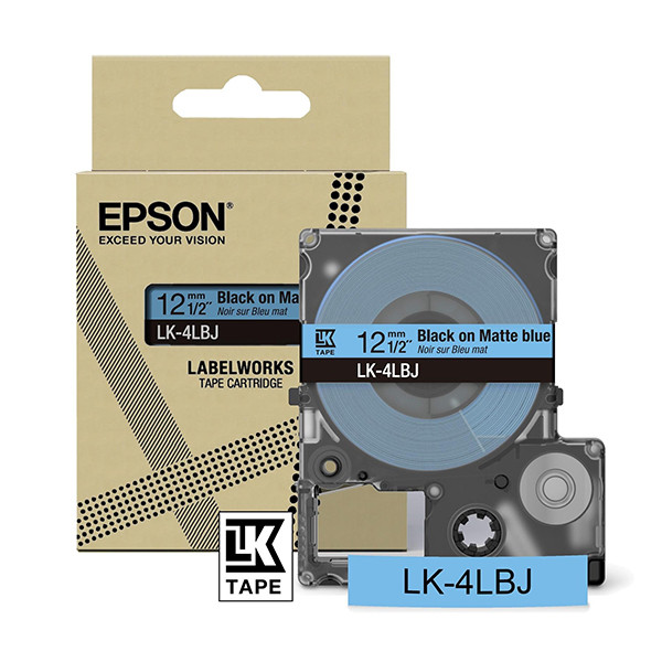 Epson LK-4LBJ ruban mat 12 mm (d'origine) - noir sur bleu 084414 - 1