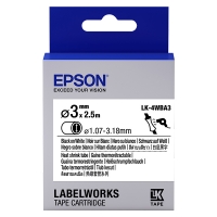Epson LK-4WBA3 ruban thermorétractable - noir sur blanc 3 mm (d'origine) 083286